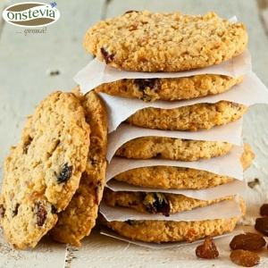 Μπισκότα με Βρώμη, Γιαούρτι και Onstevia